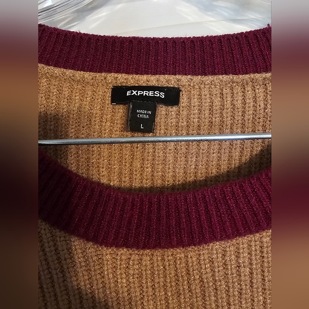 Express Colorblock Knit Sweater - Picture 3 of 3